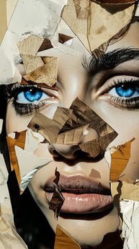 A creative expression of self-doubt and vulnerability, this  can be used for editorial purposes or as a thought-provoking addition to personal projects