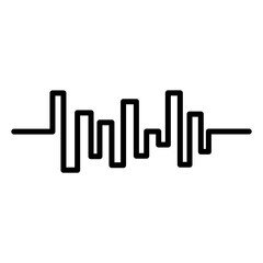 sound wave line icon