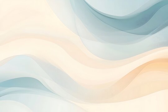 Abstract flowing pastel ribbons background illustration with fine line texture and soft gradients - Powered by Adobe