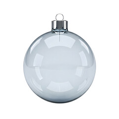 Obraz premium Elegant clear glass Christmas ornament for festive decoration