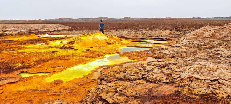 Dallol site in the Danakil Depression in Ethiopia
