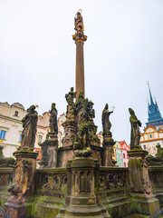 Fototapeta premium monument stone statue in europe