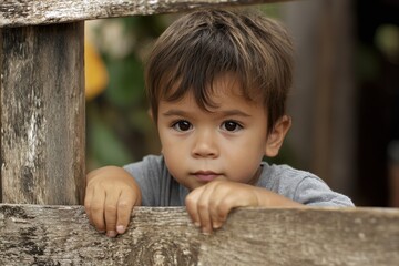 Paraguay Child. Little Latino Boy with Copy Space. Portrait of Hispanic Child with Three and Four Years Old