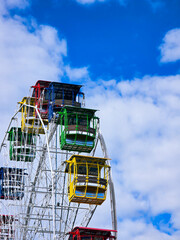 ferris wheel on a sunny day