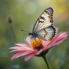 Obraz premium butterfly on flower