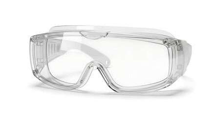 Clear Safety Goggles Protecting Eyes with Transparent Protective Eyewear