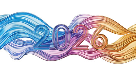 Vibrant and Stylish 2026 New Year Celebration Background Design Concept