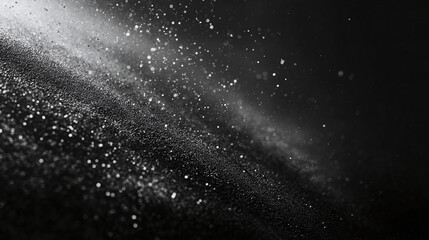 Obraz premium An abstract image featuring particles and a play of light, creating a sense of wonder and cosmic beauty. The image is filled with scattered specks and a dynamic interplay of light