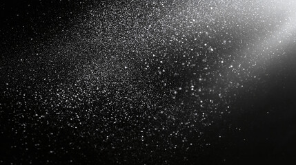 Obraz premium Captivating particles of light dancing against a dark backdrop, creating an abstract and mysterious atmosphere