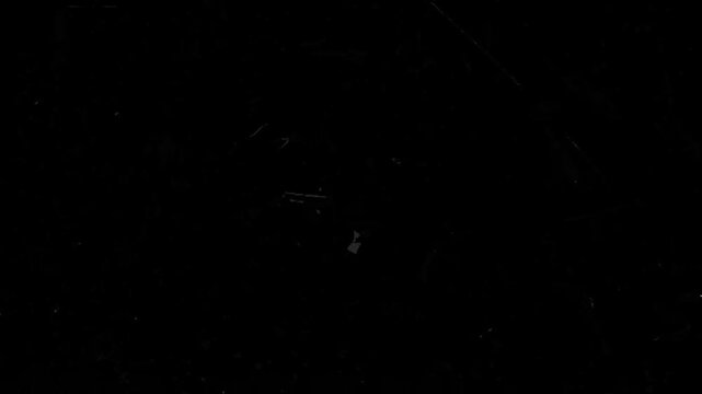 Cinematic Retro Overlay with Dusty Scratches and Faded Grain. High quality 4k footage