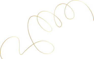 Spiral and swirl golden line icon. Design decoration