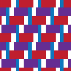 New three color rectangle pattern design.