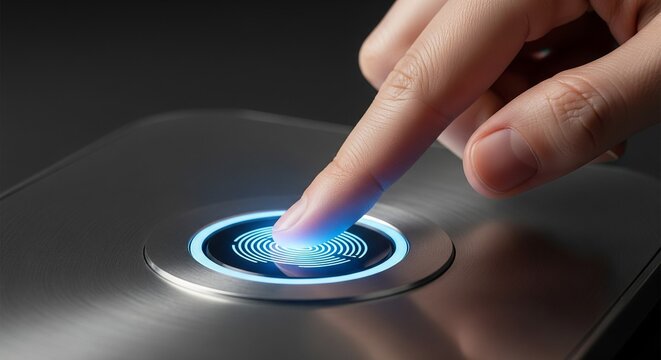 Fingerprint Scan for Security Access and Personal Identification Technology