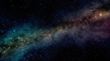 Night sky with stars and nebula. Abstract background of a galaxy in a free space