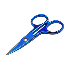 Blue metallic scissors png tool png stationery png office png cutting png sharp png craft png metal png handle png blades png transparent background image [memory:6]