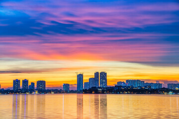 Obraz premium West Lake Sunset, Hanoi