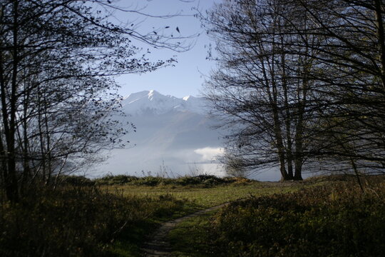 View of Lake Como near Colico, Lombardy, Italy.