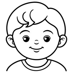 baby face vector illustration