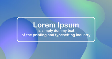 Gradient mesh abstract background fluid shapes with Green and Blue Gradient