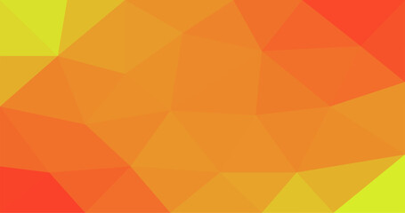 Illustration of orange Yellow abstract Low polygonal Element Design