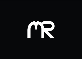 MR Initial Letter Logo, Bold Modern MR Monogram for Business and Personal Brand