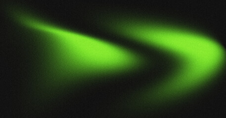 Deep dark noise background enriched with green black glowing blurred gradient shape forming vibrant abstract banner poster cover