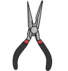 Nose Needle Pliers Illustration
