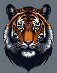 Tiger head portrait