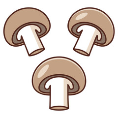 Mushroom cartoon illustration