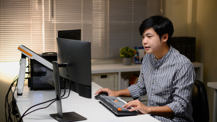 Photo Set of Modern lifestyle of new generation careers in trading, finance, and investment. Future job opportunities in digital markets and stock exchange