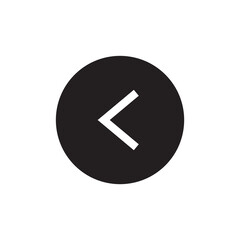 Fototapeta premium Left Arrow Button Previous Action Interface Icon
