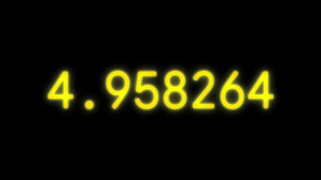 Counting numbers from 0 to 9.999999 with six decimal digits precision