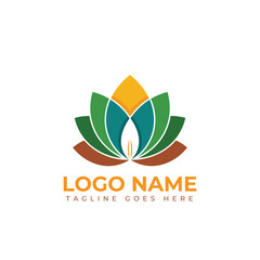 Elegant lotus flower logo design symbolizing growth, wellness, and natural beauty for branding modern businesses and services