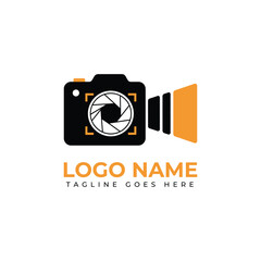 Modern camera and video logo design for photography and videography businesses, perfect for branding and marketing visual content