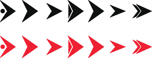 Flèche and Bullet point List Icon set. Text Editor and Content Formatting Symbols. Checklist Arrow and Document Formatting Icons. List Item and Navigation Pointer