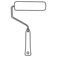 Paint Roller Outline