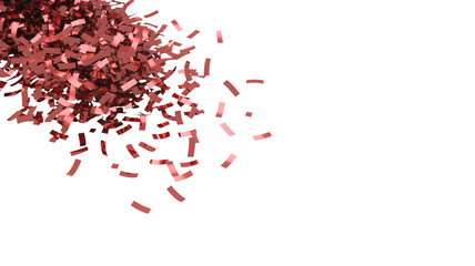 Sparkling rose gold confetti bursts celebrating joyous moments, perfect for festive events and design projects.