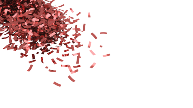 Sparkling rose gold confetti bursts celebrating joyous moments, perfect for festive events and design projects.