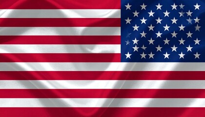 Fototapeta premium American flag with stars and stripes—waving with history, unity, and enduring freedom.