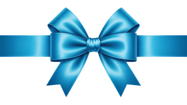 Elegant satin ribbon bow with flowing tails adds a touch of luxury and celebration to any gift, package, or festive design project. - Powered by Adobe