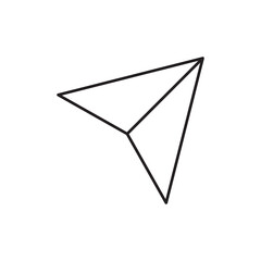 Paper Plane Send Direct Message Outline Icon