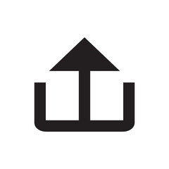 Simple Arrow Up Upload Solid Icon