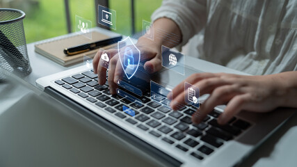 A cybersecurity dashboard for network protection. The system includes secure user login, multi-factor authentication, and access control to protect corporate data and assets. Fermion