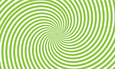 Hypnotic swirling spiral pattern with light green and white stripes creating a psychedelic optical illusion