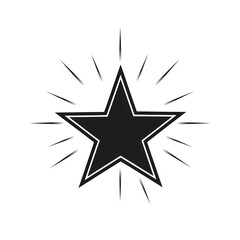 Radiant starburst emblem shining bright, symbolizing achievement, excellence, and award-winning success for modern branding projects