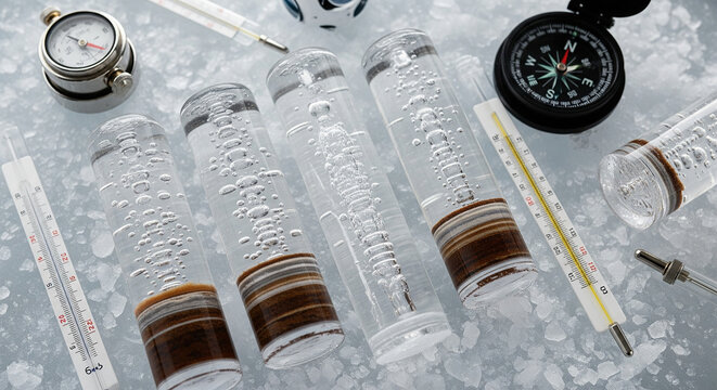 Science Equipment Flat Lay: Testing, Measurement, and Experimentation Tools

A well-lit flat lay or overhead shot displays a collection of scientific and measurement instruments, suggesting themes of 