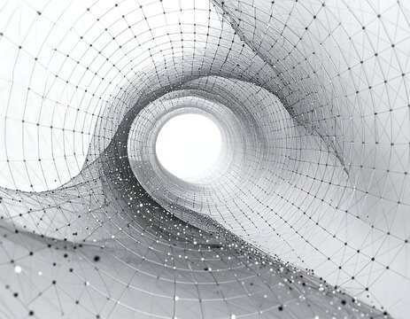 Abstract 3D Tunnel Visualization