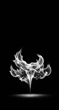 Mystical silver flame dances with cool energy, illuminating a dark, ethereal space. Glowing essence provides warmth and subtle light ,glow ,serenity ,illumination