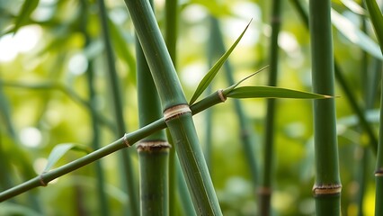 clacking. Bamboo stalks knocking together in the wind, close-up of intersecting canes. bar promotions, beverage menus, designed for product packaging and bar promotions, elevates brand perception.
