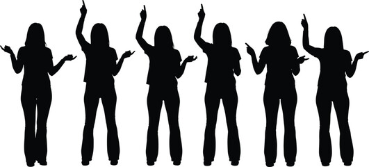 Gesture, Pose, Body, Language, Expression, Person, Human, Figure, Hands, Arms, Communication, Symbol, Sign, Silhouette, Illustration